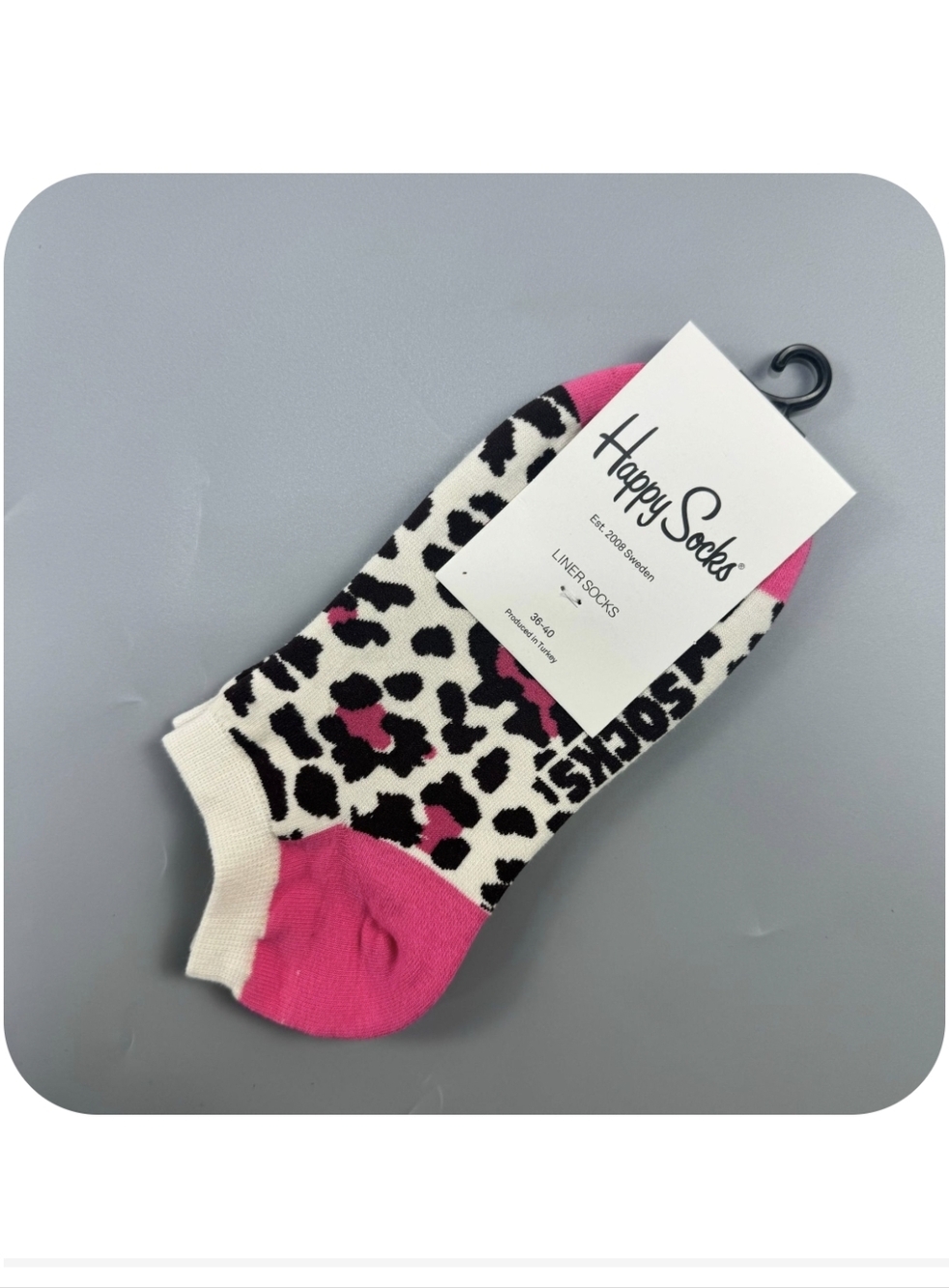 Happy Socks Leopard Print Ankle Socks